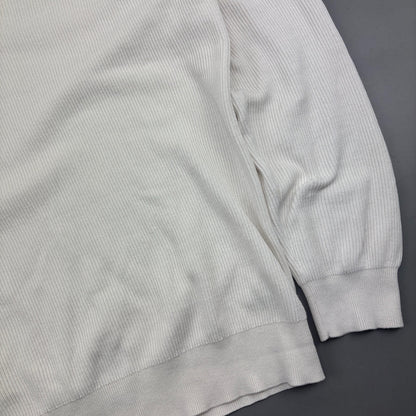 White Suitsupply Longsleeve Polo Shirt - Men XXL - Very Good - Revaleur