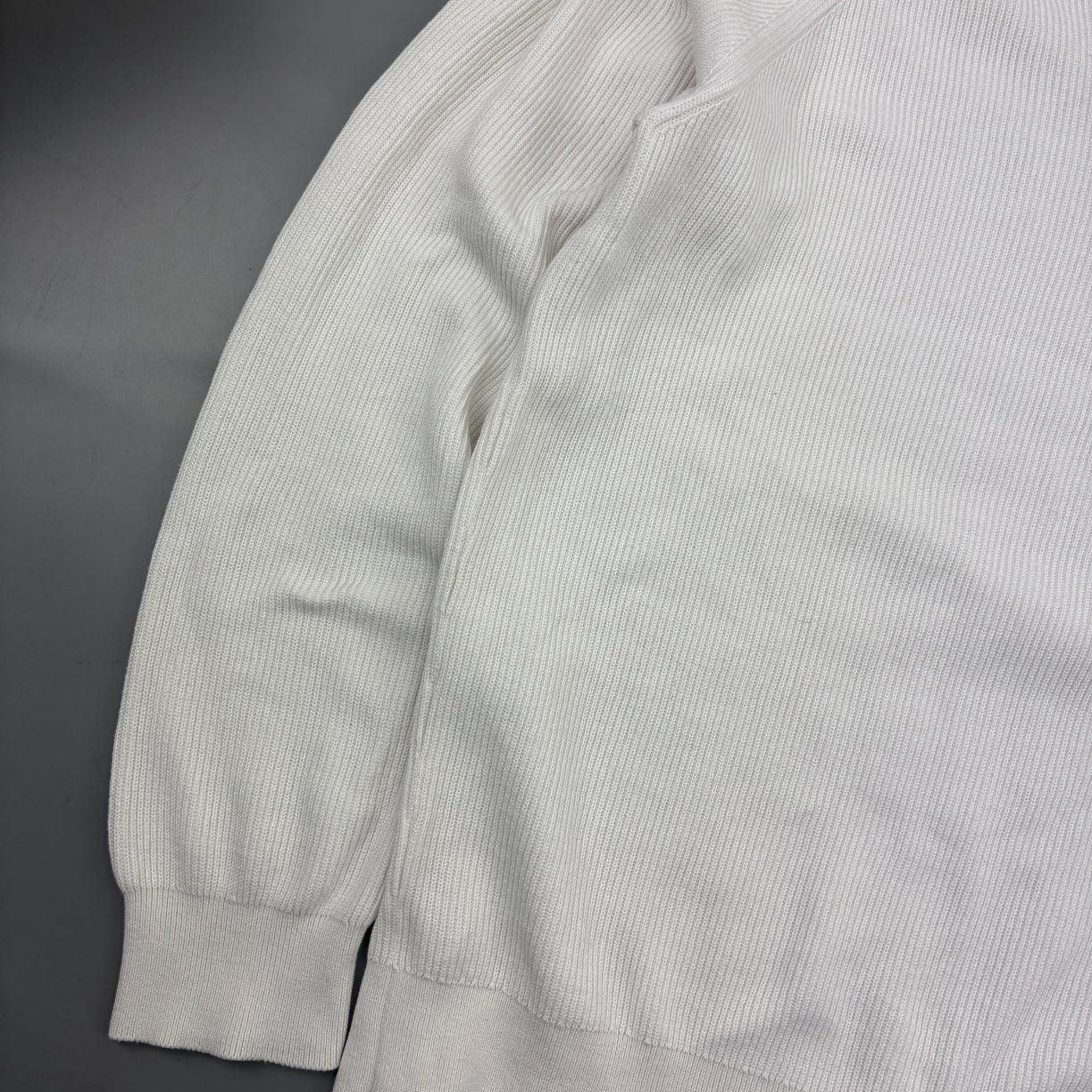 White Suitsupply Longsleeve Polo Shirt - Men XXL - Very Good - Revaleur