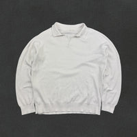 White Suitsupply Longsleeve Polo Shirt - Men XXL - Very Good - Revaleur