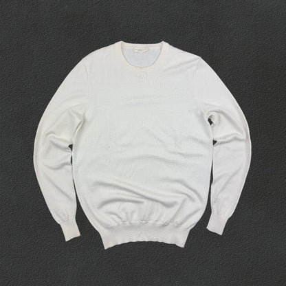 White Suitsupply Merino Wool Jumper - Men M - Very Good - Revaleur