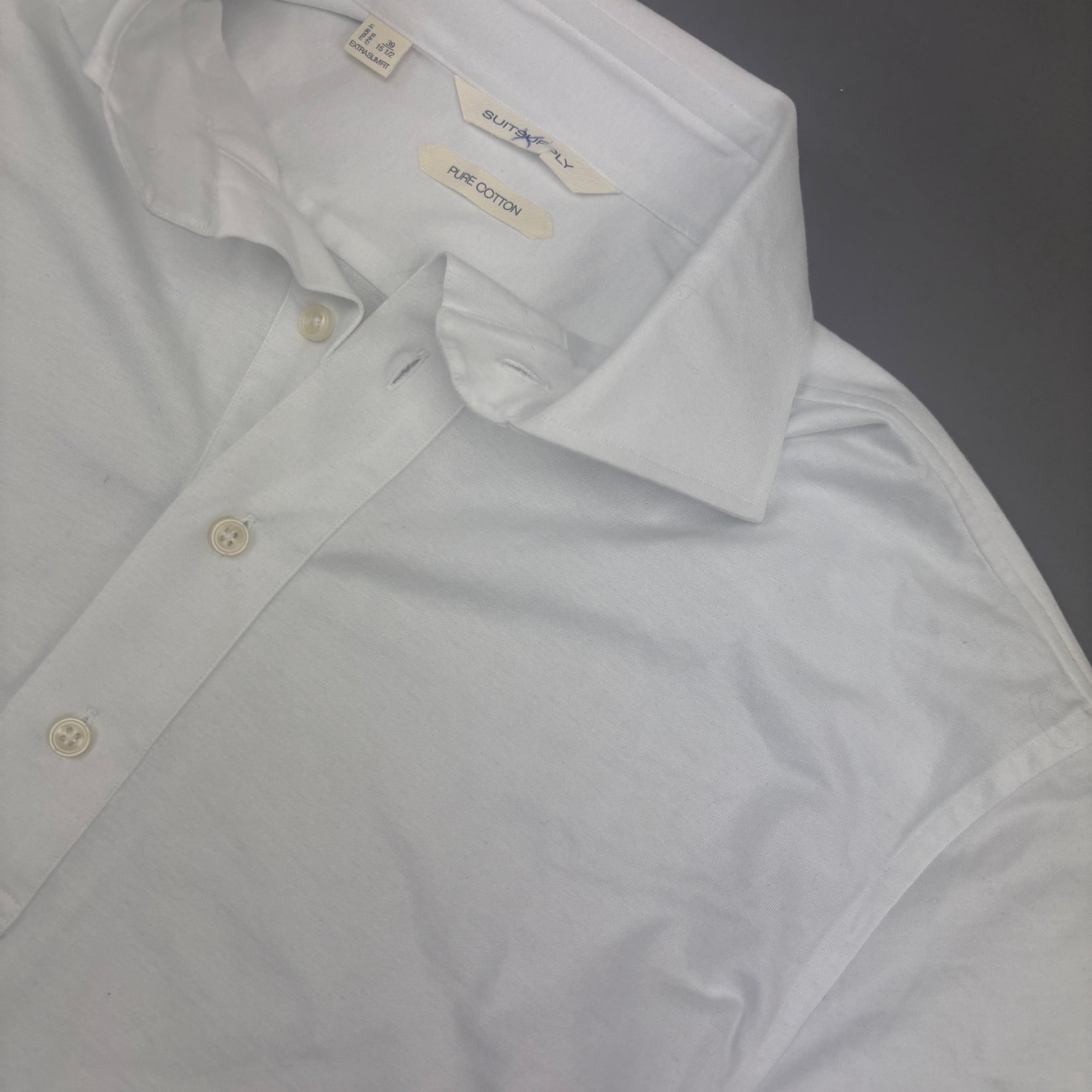 White Suitsupply Polo Shirt - Men L - Very Good - Revaleur