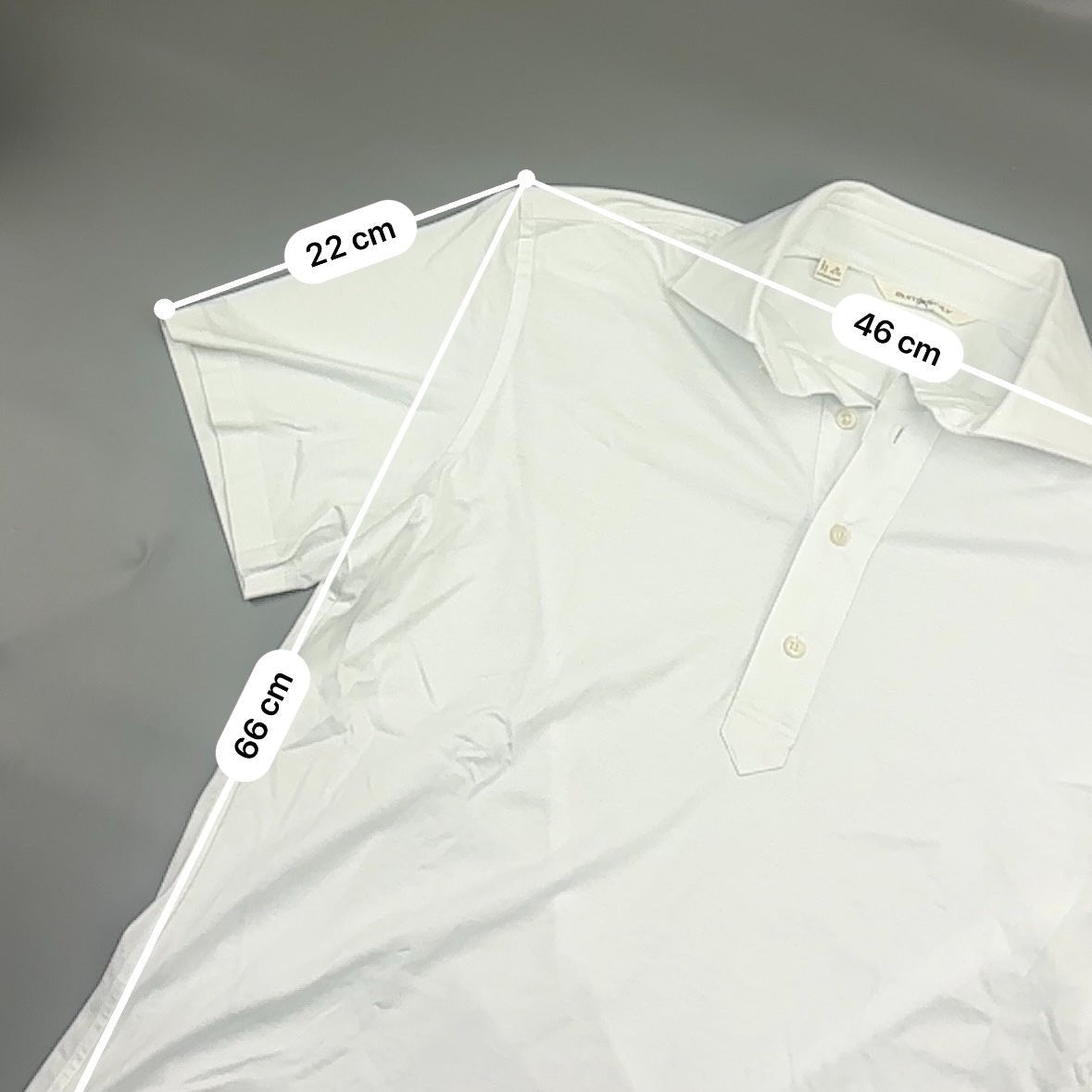 White Suitsupply Polo Shirt - Men L - Very Good - Revaleur