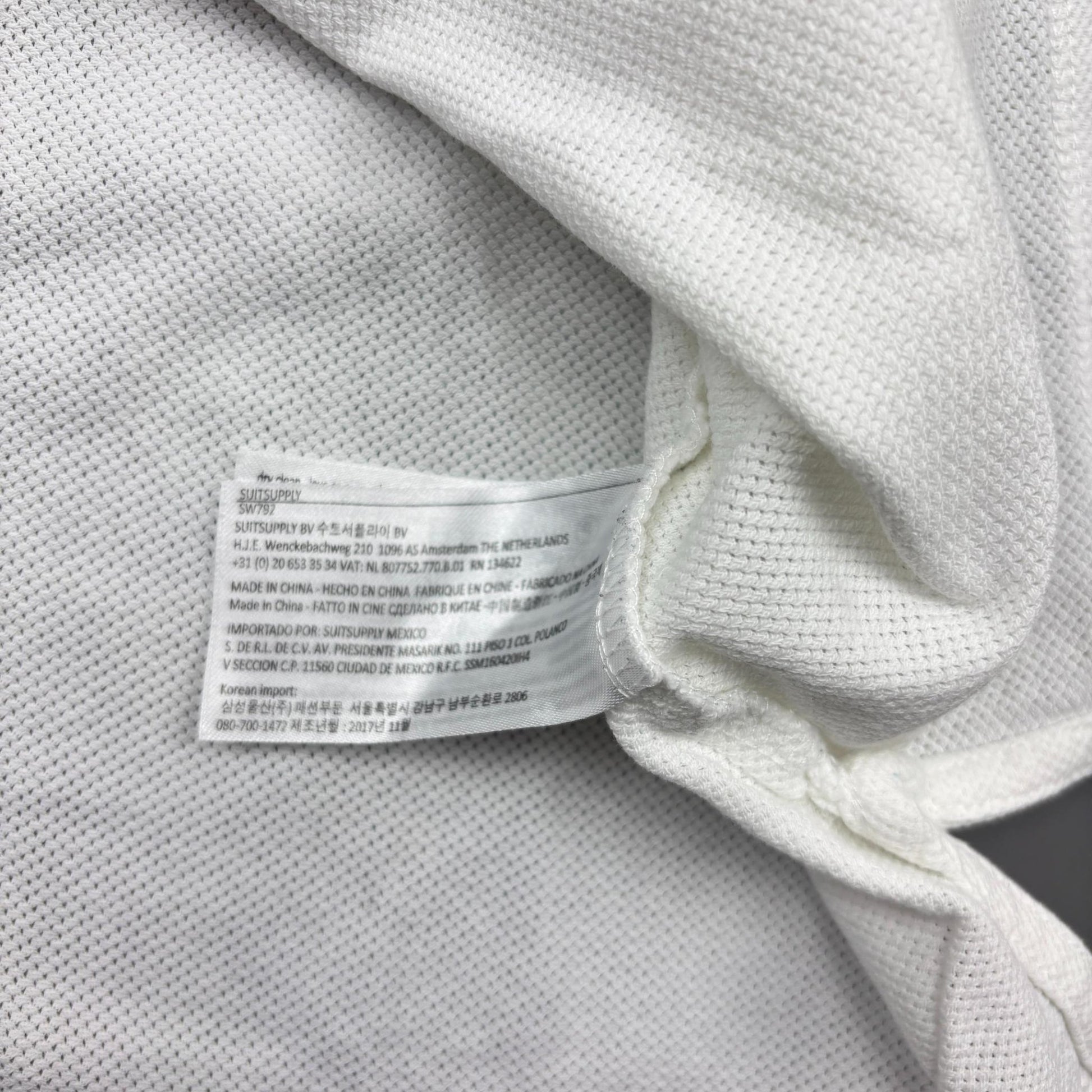 White Suitsupply Polo Shirt - Men M - Very Good - Revaleur