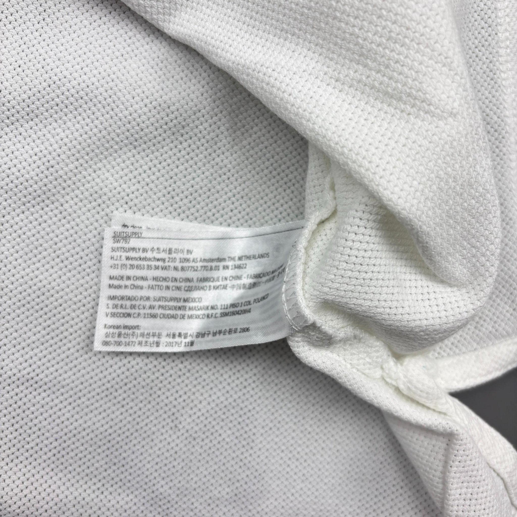 White Suitsupply Polo Shirt - Men M - Very Good - Revaleur