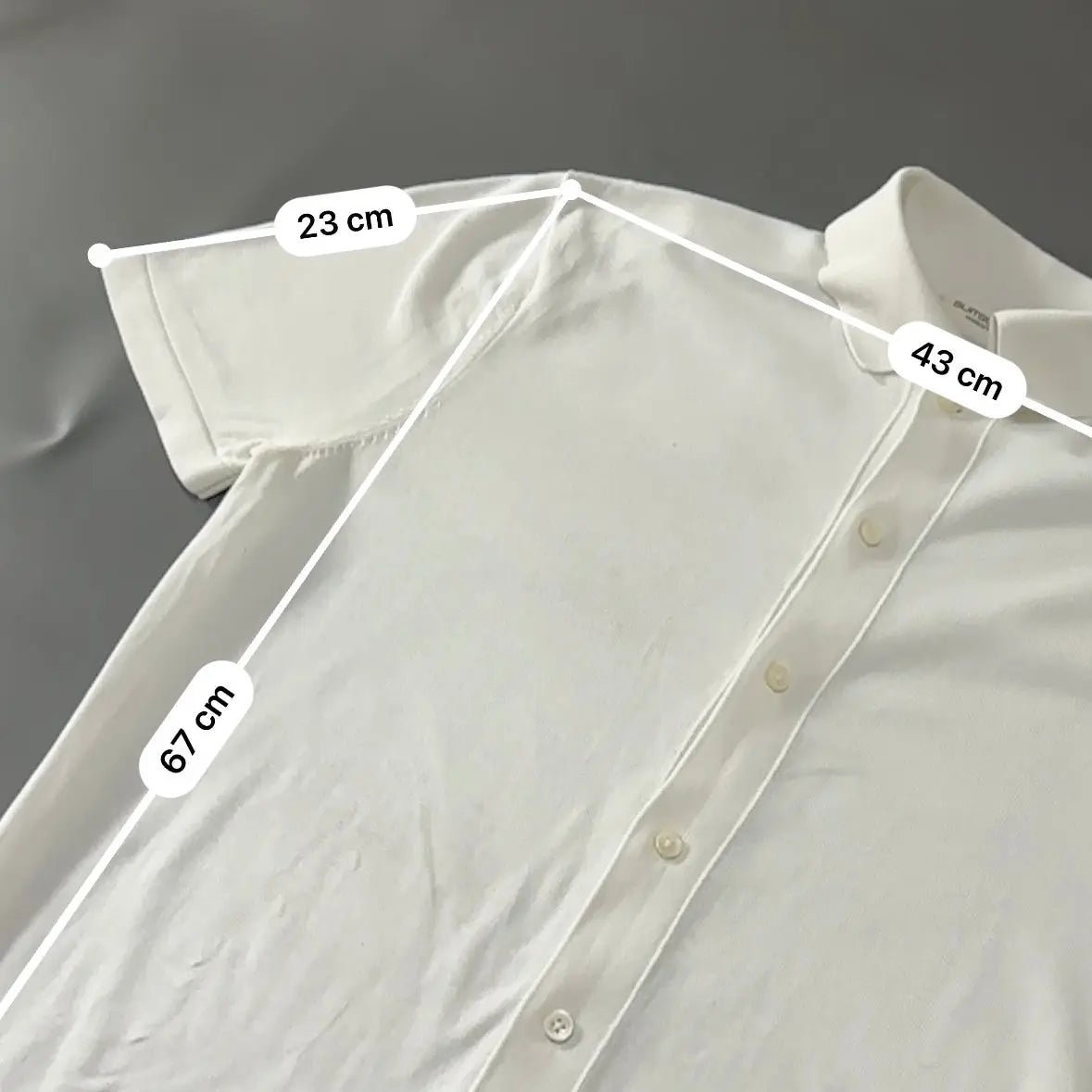 White Suitsupply Polo Shirt - S - Excellent Condition - Revaleur