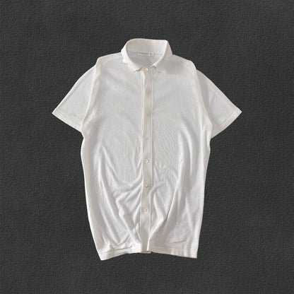 White Suitsupply Polo Shirt - S - Excellent Condition - Revaleur