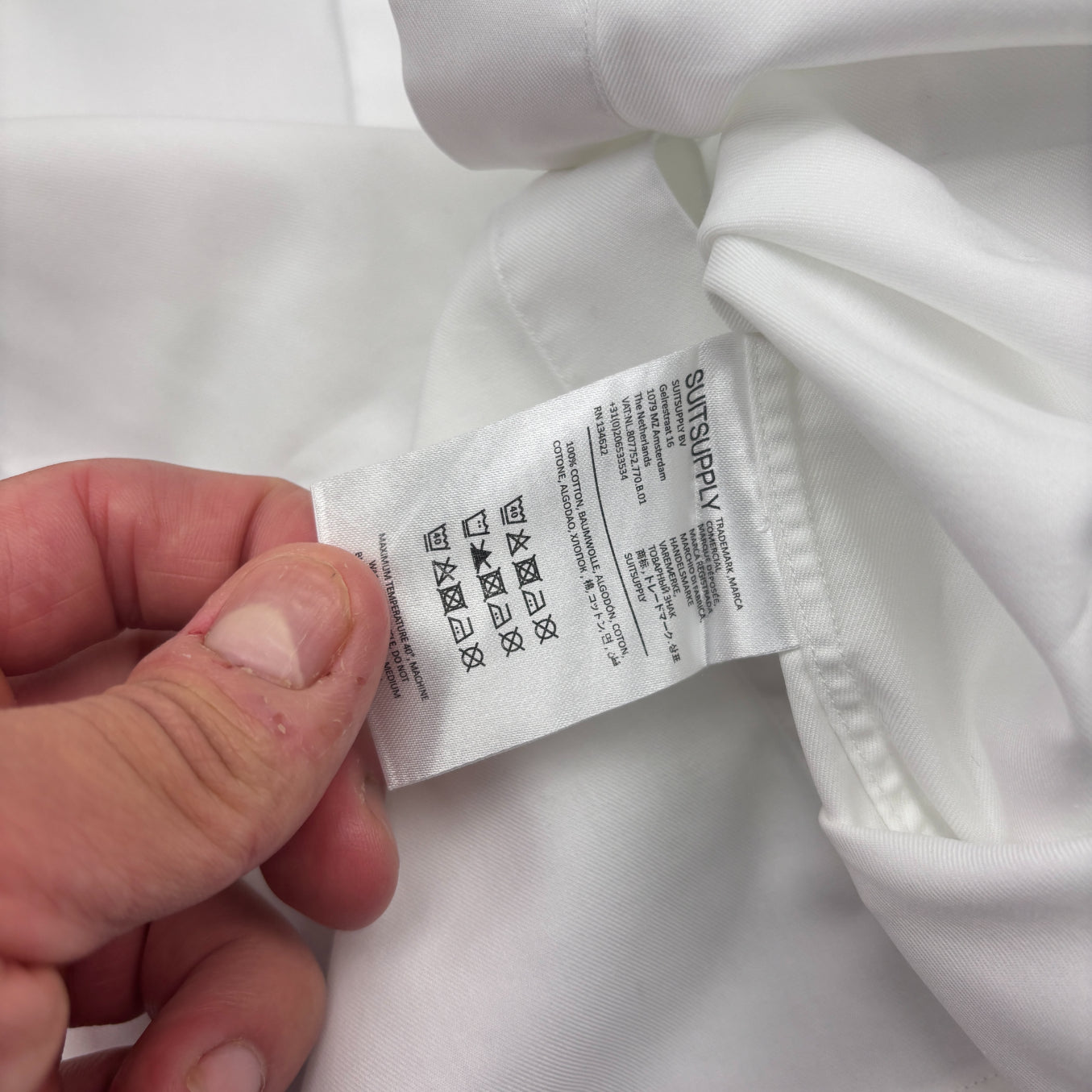 White Suitsupply Shirt - Men 37 - Very Good - Revaleur