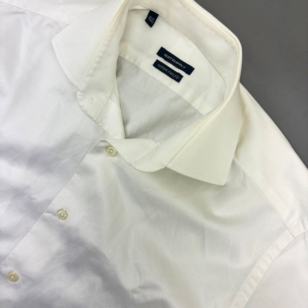 White Suitsupply Shirt - Men 38 - Very Good - Revaleur
