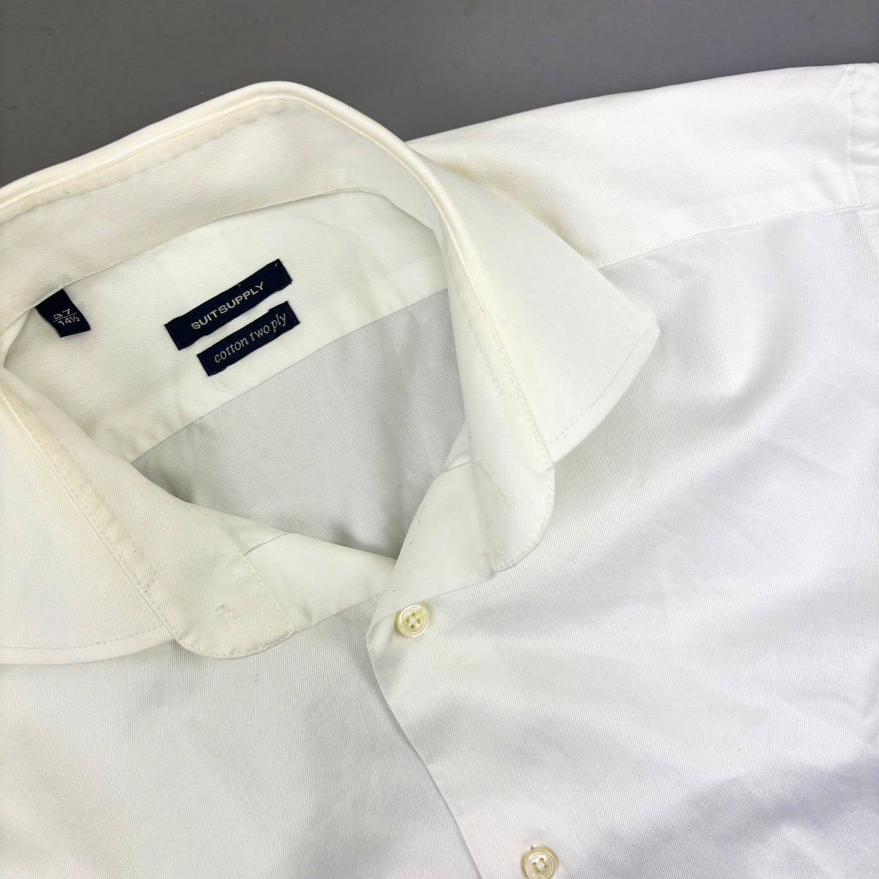 White Suitsupply Shirt - Men 38 - Very Good - Revaleur