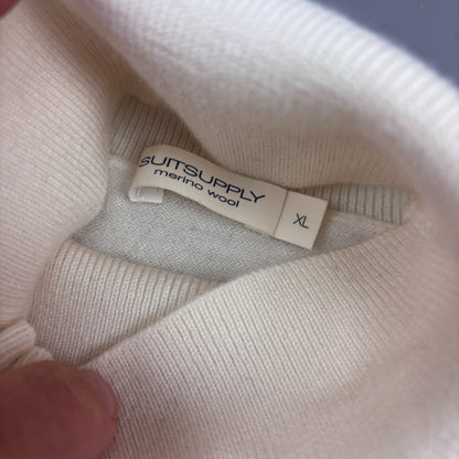 White Suitsupply Turtleneck - Men XL - New - Revaleur