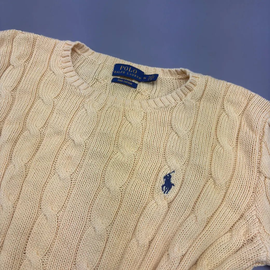 Yellow Ralph Lauren Knitted Jumper - M - New, Never Worn - Revaleur