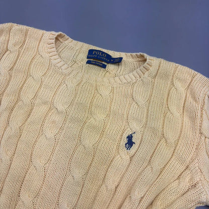 Yellow Ralph Lauren Knitted Jumper - M - New, Never Worn - Revaleur