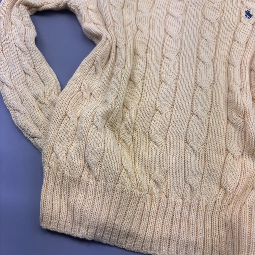 Yellow Ralph Lauren Knitted Jumper - M - New, Never Worn - Revaleur
