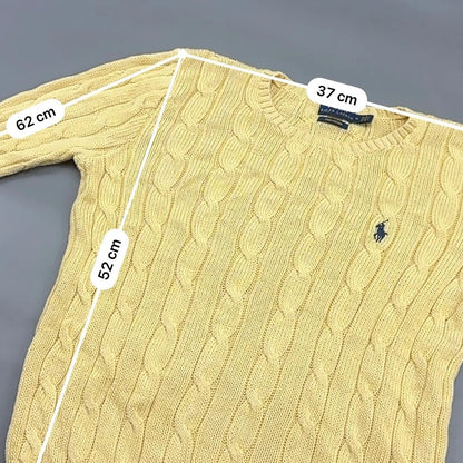 Yellow Ralph Lauren Knitted Jumper - M - New, Never Worn - Revaleur
