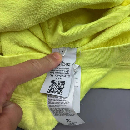 Yellow Stone Island Hoodie - S - Authentic & Excellent Condition - Revaleur
